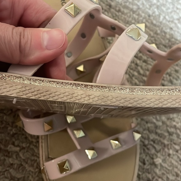 Via Rose size 9/10 Pink Studded Jelly Sandals - Picture 10 of 10